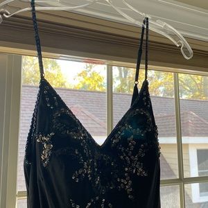 Sue Wong silk evening gown